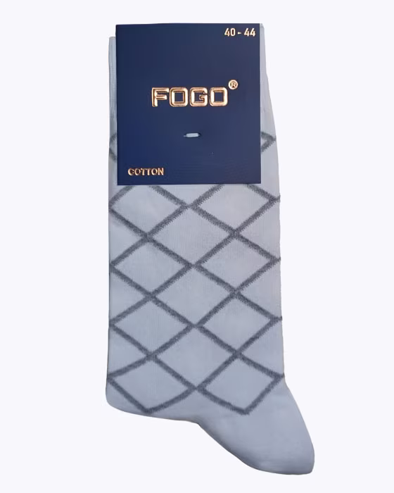 جوراب کلاسیک مردانه طرح لوزی FOGO